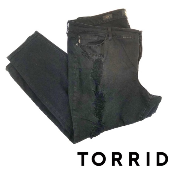 torrid Denim - TORRID Plus Size 26 Premium Skinny Black Jeans